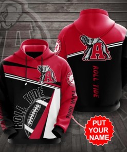 Alabama Crimson Football Personalized All Over Print 3D Hoodie