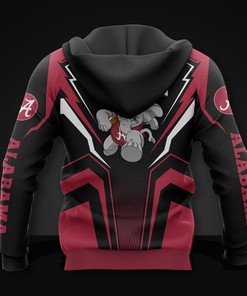Alabama Crimson Tide 3D Zip Hoodie - Long Sleeve Gift For Champions