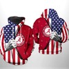 Alabama Crimson Tide And Jack Skellington 3D Hoodie - Perfect Gifts For Her