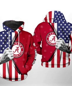 Alabama Crimson Tide And Jack Skellington 3D Hoodie - Perfect Gifts For Her