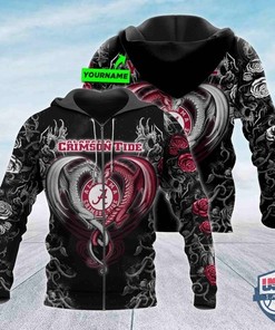 Alabama Crimson Tide Dragon Ncaa 3D Hoodie - Personalized Gifts For Fans