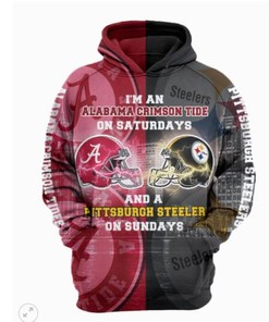Alabama Crimson Tide Hoodie 3D Over Printed Hoodie - Unisex Apparel