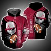 Alabama Crimson Tide Zip-Up All Over Print 3D Hoodie - Celebrate Football Seasons In Style