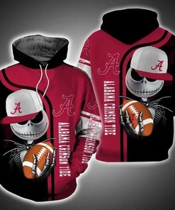 Alabama Crimson Tide Zip-Up All Over Print 3D Hoodie - Celebrate Football Seasons In Style