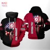 Alabama Crimson Us Flag Skull 3D Printed Hoodie