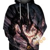Alien And Predator Epic Battle Custom All Over Print 3D Hoodie, 3D Graphic Hoodies