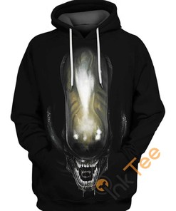 Alien Warrior 3D Printed All-Over Print Hoodie, 3D Printed Hoodies
