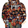All Over Print 3D Hoodie - Badass Rappers With Graphic Design