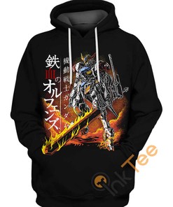 All Over Print 3D Hoodie - Barbatos Gundam Robot From Anime