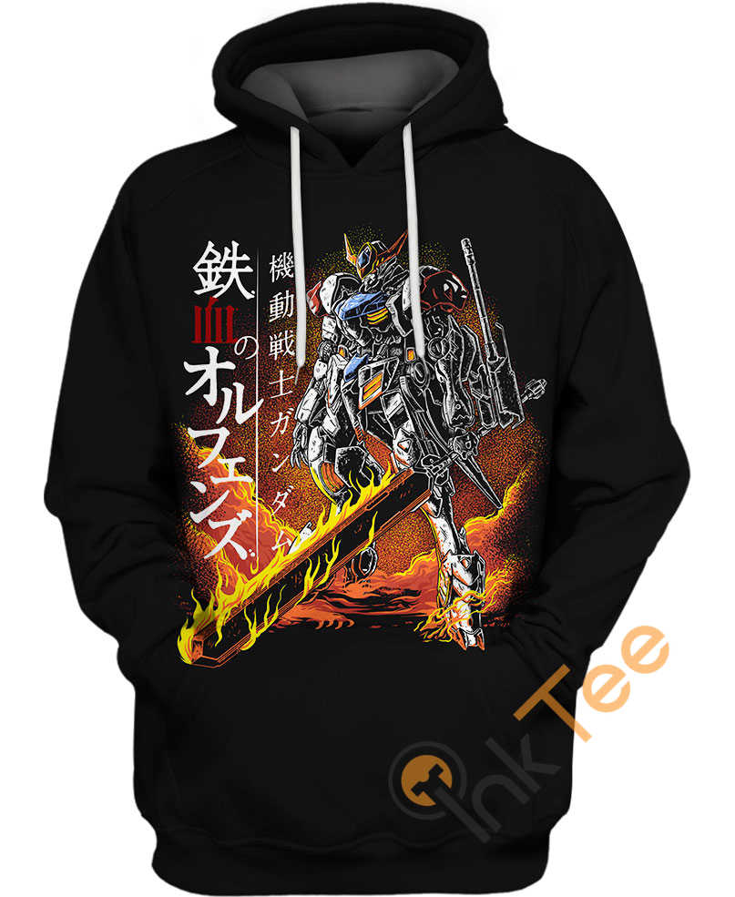All Over Print 3D Hoodie - Barbatos Gundam Robot From Anime