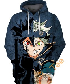 All Over Print 3D Hoodie Featuring Asta'S Demon Form From Black Clover