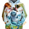All Over Print Cheshire Cat Hoodie 3D