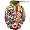 All Over Print Christmas Cat Santa'S Favorite Pet Hoodie 3D