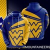 All Over Print Ncaa West Virginia Mountaineers 3D Zip-Up Hoodie For Men And Women 