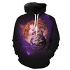 All Over Print Space Epic Earth Cat Galaxy Cat Hoodie 3D
