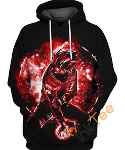 All Over Print Space Sharigan Hatake Kakashi Hoodie 3D