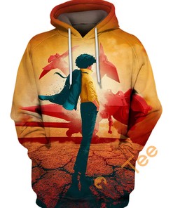 All Over Print Spike And Swordfish Hoodie 3D