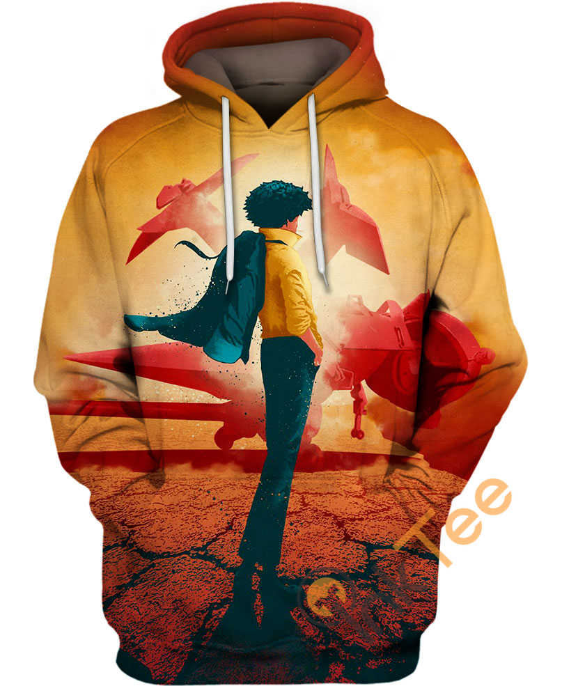 All Over Print Spike And Swordfish Hoodie 3D