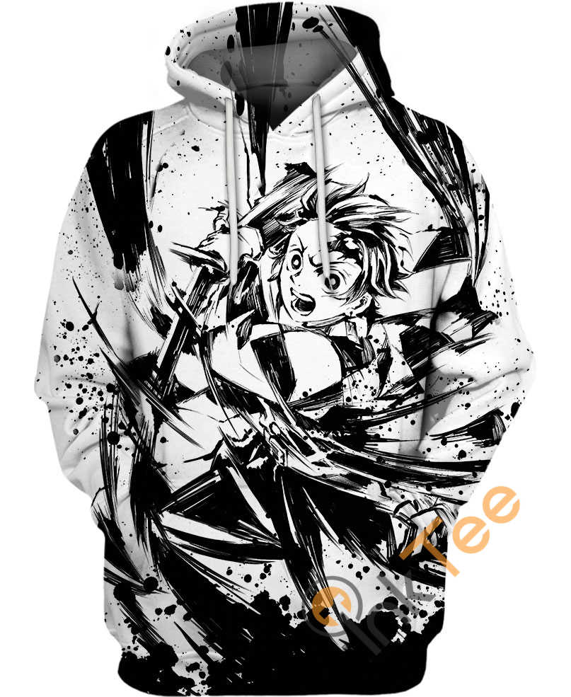 All Over Print Splashing Water Flow Turbulent Hoodie 3D