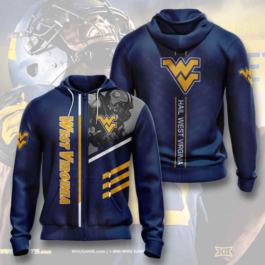 All Over Print Sports American Football Ncaaf West Virginia Mountaineers Usa Hoodie 3D, Perfect For Ncaa Fans