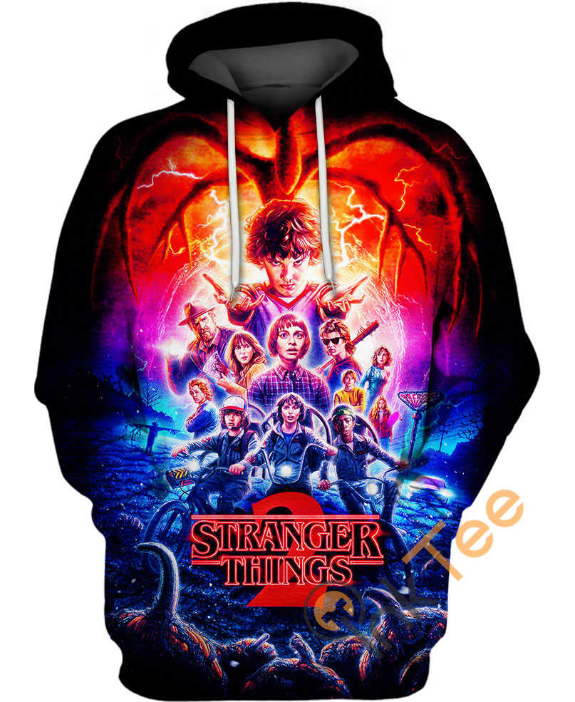 All Over Print Stranger Things Hoodie - 3D