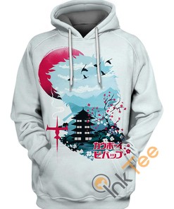 All Over Print Sunset Space Cowboy Hoodie 3D