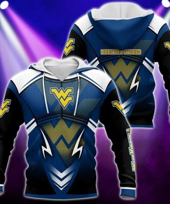 All Over Print West Virginia Mountaineers Armor Football 3D Hoodie For Men, Perfect College Baseball Apparel