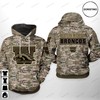 All Over Print Western Michigan Broncos Camo Veteran Awesome 3D Hoodie For Men And Women