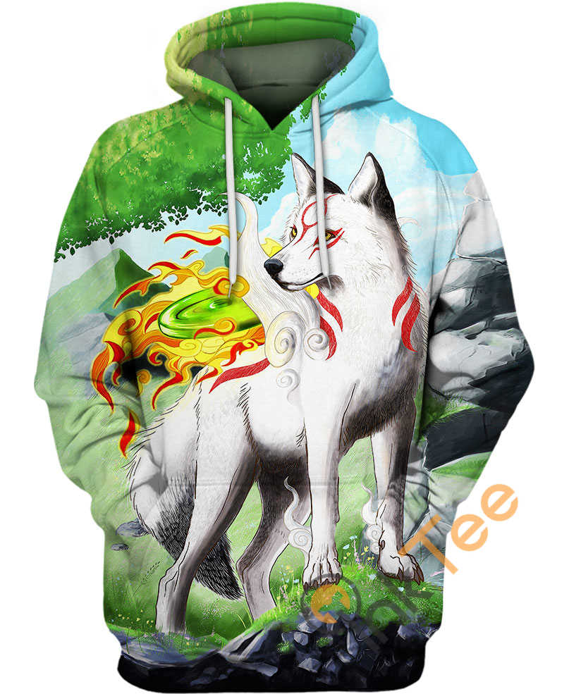 Amaterasu The Sun Goddess Custom All Over Print 3D Hoodie, Custom All Over Print Hoodie