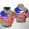 America Pride With Smu Mustangs Us Flag Camo Veteran 3D All Over Print Zip-Up Hoodie - Perfect For Ncaa Fans 