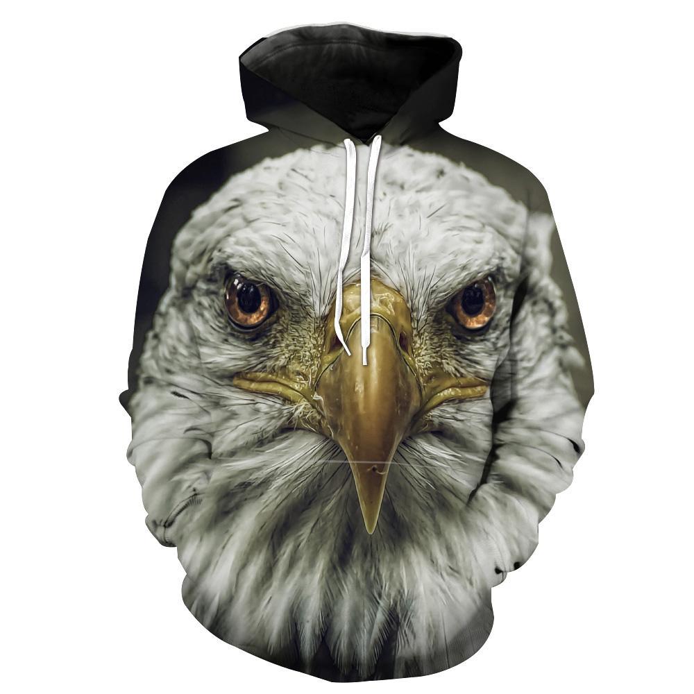 American Eagle Epic Animal All Over Print 3D Hoodie, 3D Hoodies With Zippers