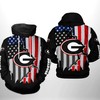 American Flag Georgia Bulldogs 3D All Over Print Zip Hoodie - Great Gift Idea