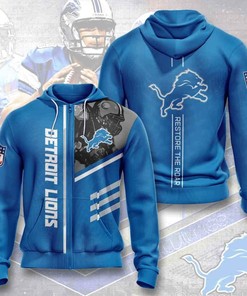 American Nfl Detroit Lions 3D All Over Print Zip Up Hoodie - Official Merchandise