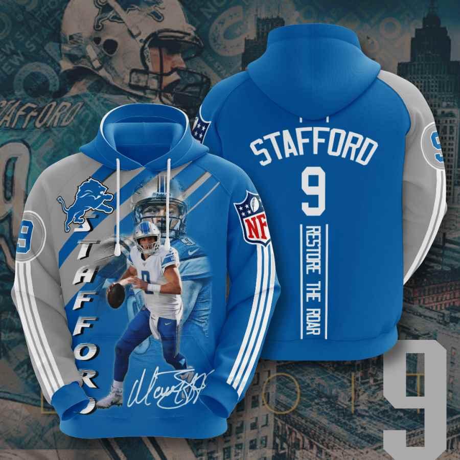 American Nfl Detroit Lions Matthew Stafford 3D All Over Print Zip Up Hoodie - Official Merchandise