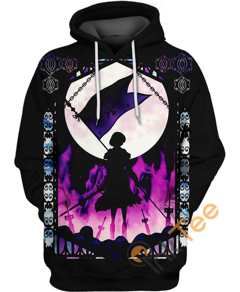 Angel In Hell Custom All Over Print 3D Hoodie, Custom All Over Print Hoodie