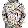 Animation World Custom All Over Print 3D Hoodie, Custom All Over Print Hoodie