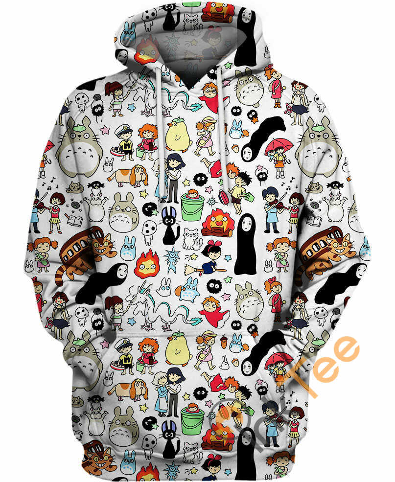 Animation World Custom All Over Print 3D Hoodie, Custom All Over Print Hoodie
