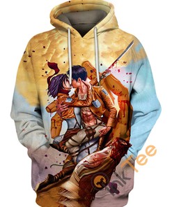 Anime Kitsune Gas Mask Hoodie 3D All Over Print Custom Gift