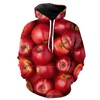Apple All-Over Print Hoodie With 3D Graphic Print, 3D Graphic Hoodies