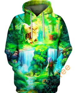 Arcanine Pokemon Custom All Over Print 3D Hoodie, Custom All Over Print Hoodie