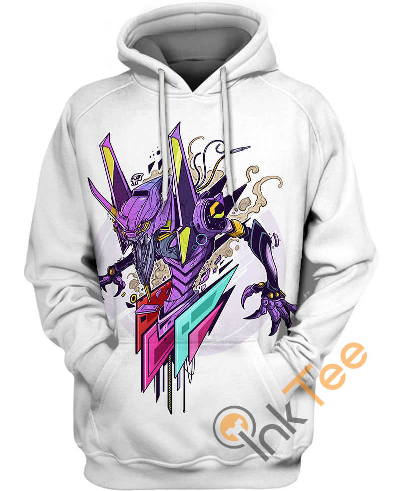 Army Green Evangelion Unit-01 Hoodie 3D - Perfect For Casual Wear