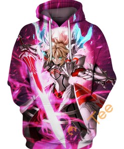 Artoria Pendragon Fate Custom All Over Print 3D Hoodie, Custom All Over Print Hoodie