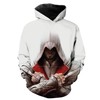 Assassin'S Creed Video Game All Over Print 3D Hoodie With Dagger Detail