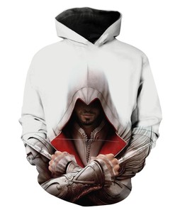 Assassin'S Creed Video Game All Over Print 3D Hoodie With Dagger Detail