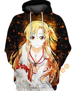 Asuna Yuuki Sword Art Online All Over Print 3D Hoodie