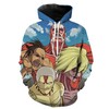 Attack On Titan Colossal Titan Face All Over Print 3D Hoodie