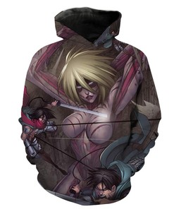 Attack On Titan Female Titan All Over Print 3D Hoodie