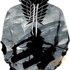 Attack On Titan Sport All Over Print 3D Hoodie With Front Pocket And Collage Print
