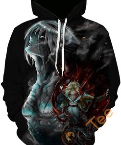 Attack On Titan Sport Style All Over Print 3D Hoodie With Front Pocket And Action Scene Print
