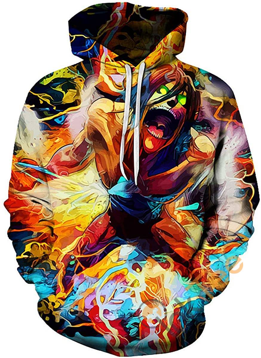 Attack On Titan Sport Style All Over Print 3D Hoodie With Front Pocket And Survey Corps Logo